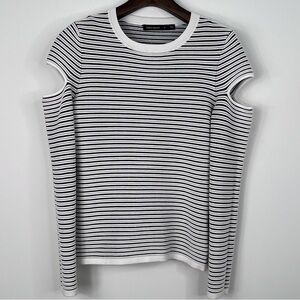 β€οΈKaren Millenβ€οΈ, Size: S, Black/White, Knit Pullover, Shoulder Cut-Outs, EUC